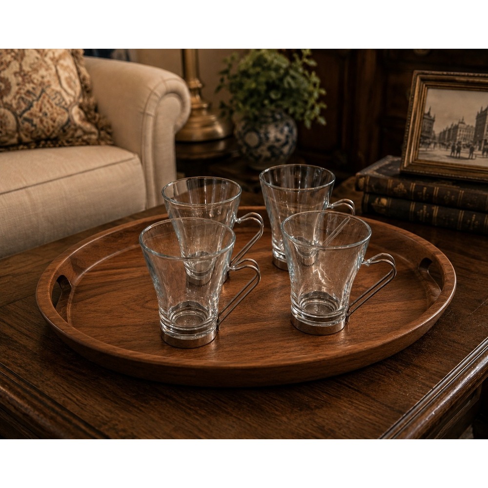 Vintage Bormioli Rocco Oslo Cappuccino Cups Set of 4‎